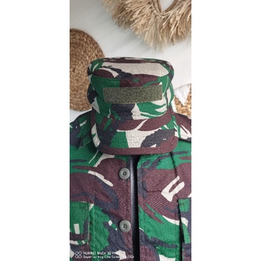 TOPI PET KOMANDO BAHAN SRITEX WOL &amp; VELBET WOL