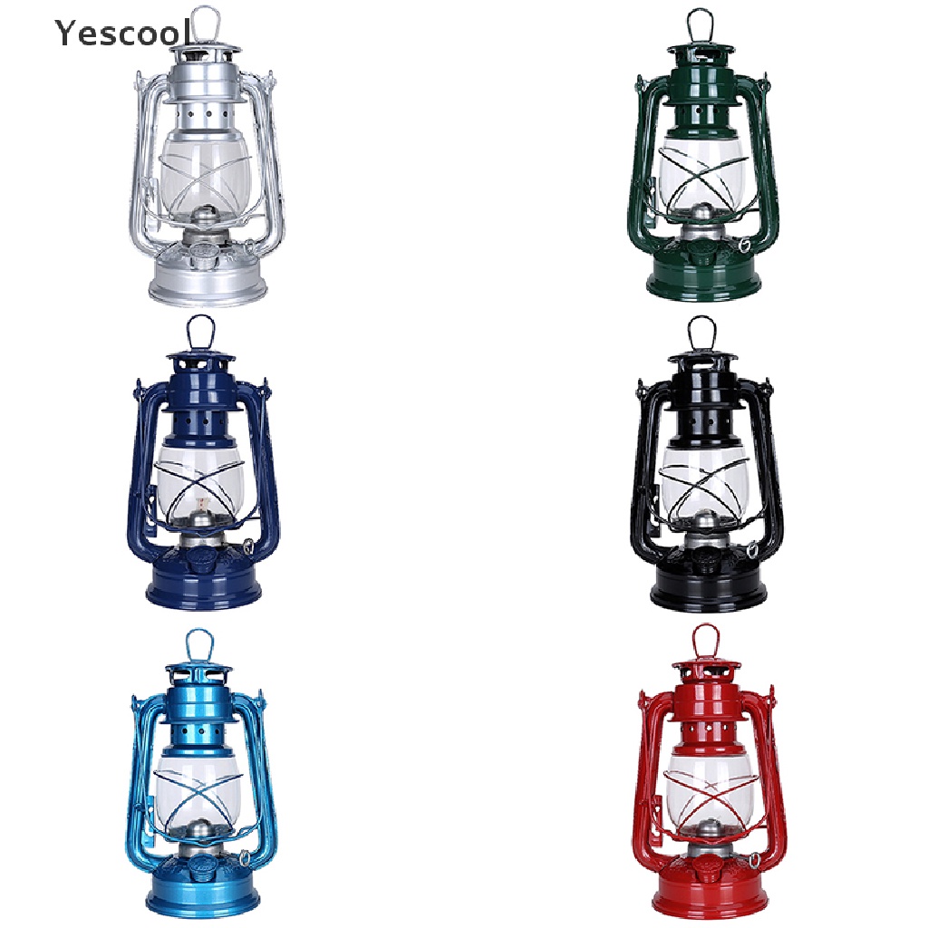 Yescool Lampu Lentera Minyak Tanah Retro Klasik 25cm Bisa Diredupkan