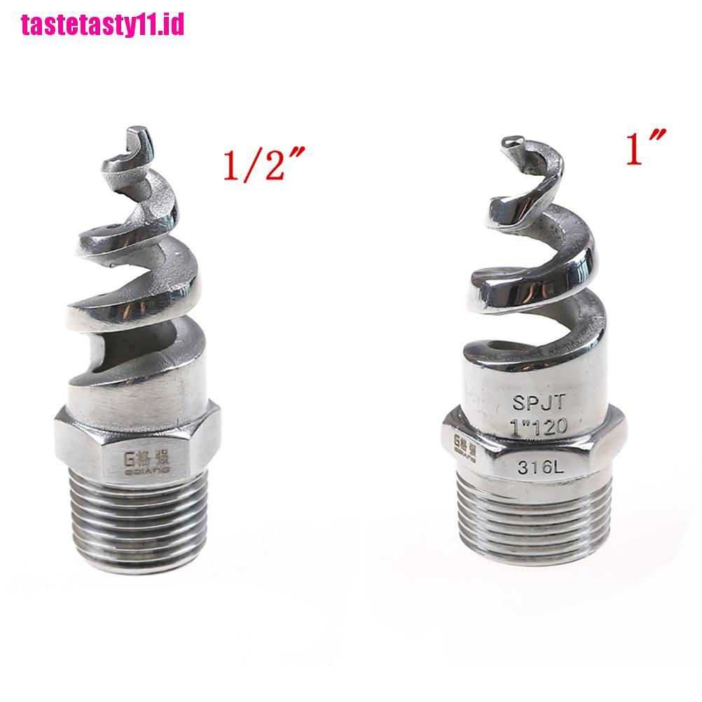 1 / 2 &quot;1&quot; nozzle Semprot Atomisasi Bentuk spiral Bahan Stainless steel