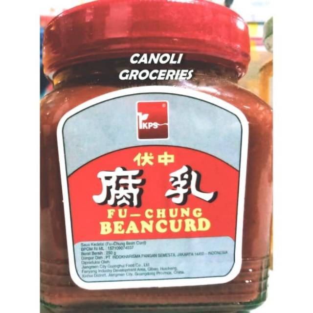 SAUS KEDELAI FU CHUNG BEAN CURD 250GR /CHILI BEAN