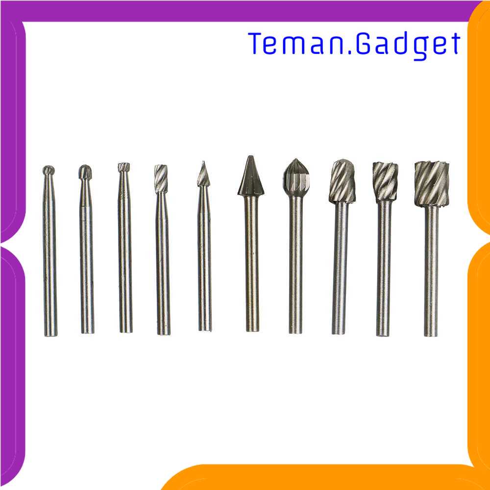 TG-DFA Taffware Mata Bor Tungsten Carbide Cone Spiral Bits 10 PCS - GJ0106