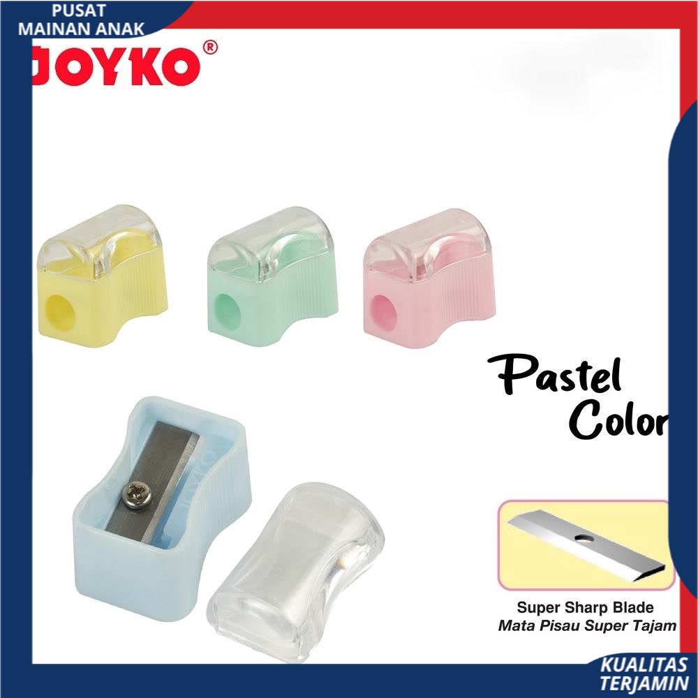 ( PROMO ) Serutan Sharpener Rautan Joyko SP-362PTL Pastel Color Termurah GROSIR