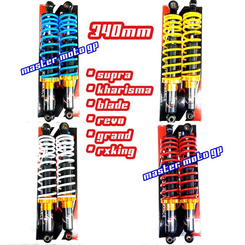 Shock breaker model ride it 811 340mm &amp; 280mm shock belakang supra kharisma blade revo grand jupiter vega f1zr shock breaker bebek 811