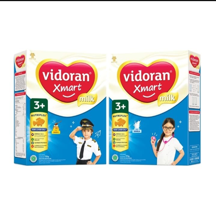 susu vidoran xmart 3+ 725 gram vanilla