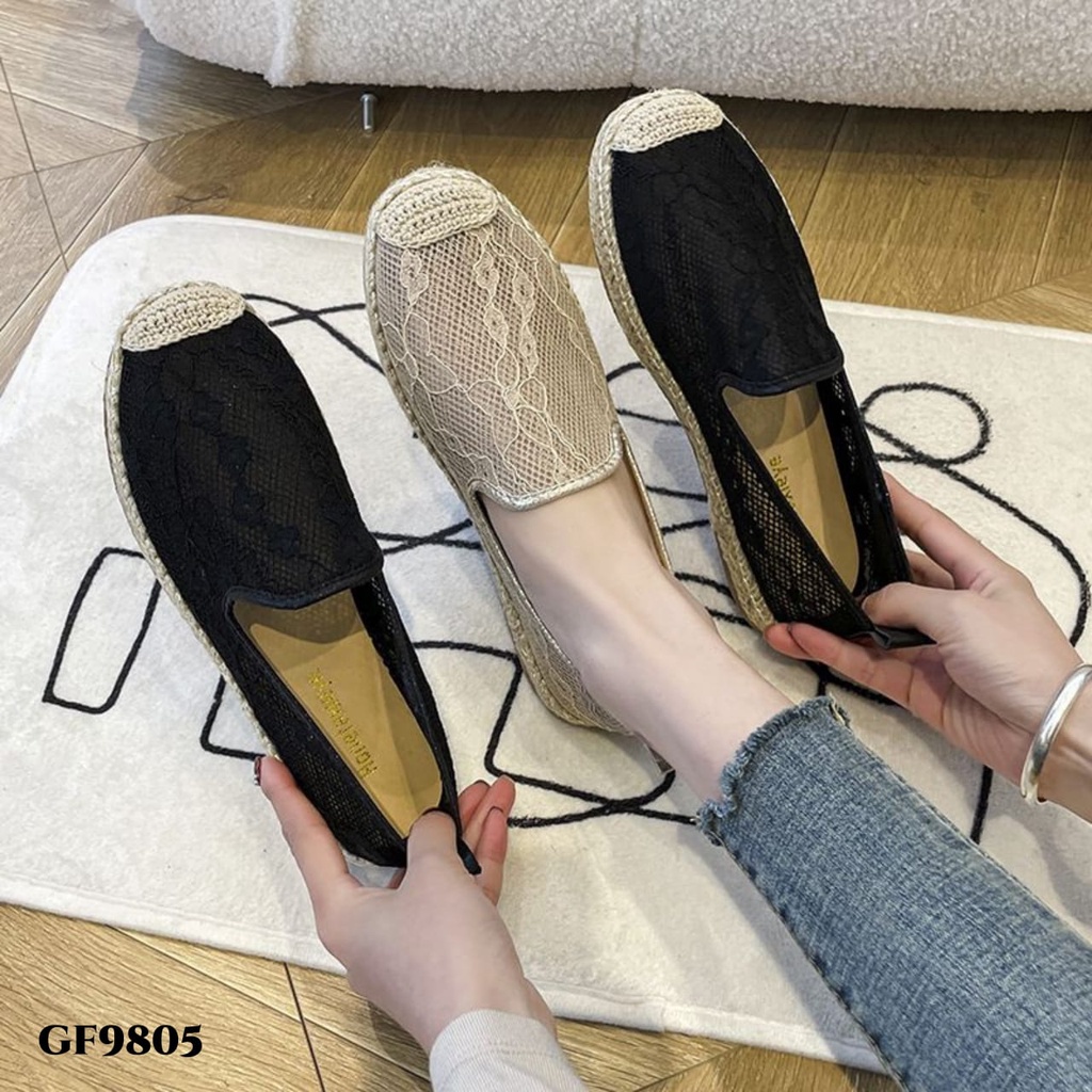 RESTOCK PRF Sepatu Loafers Espadrilles Mesh Classic Shoes GF9805