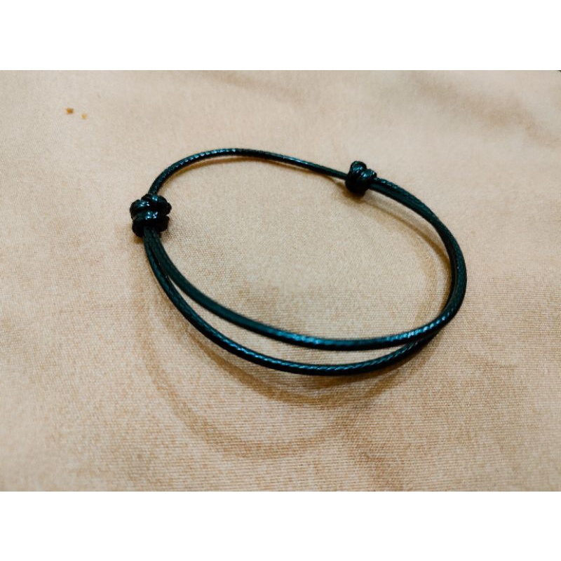 ✅ BISA COD Gelang Tangan Tali Korea Pria Wanita Polos Hitam Waterproof Gelang Tali Simple Anti Air Kekinian Keren