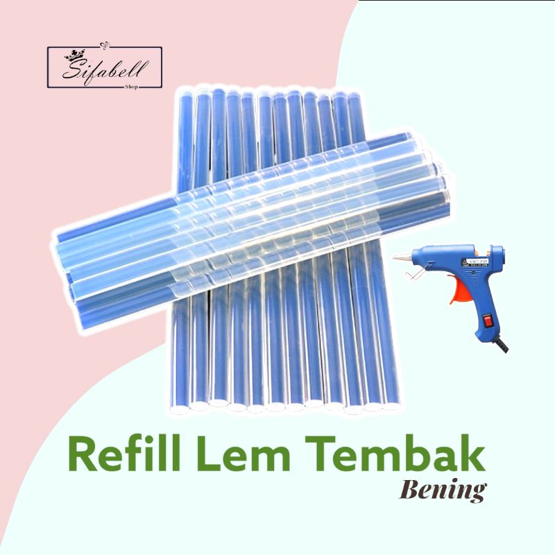 Lem Bakar Tembak Kecil Isi Lem Refill Glue Stick 1PCS 7MM 20CM