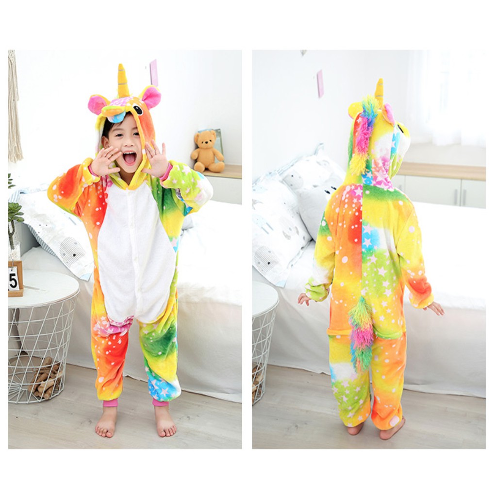 PIYAMA UNICORN BAJU TIDUR COSTUME ONESIE KOSTUM KARAKTER ANAK