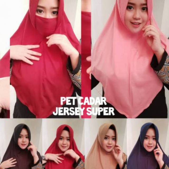 JILBAB CADAR BERGO INSTAN JERSEY PREMIUM