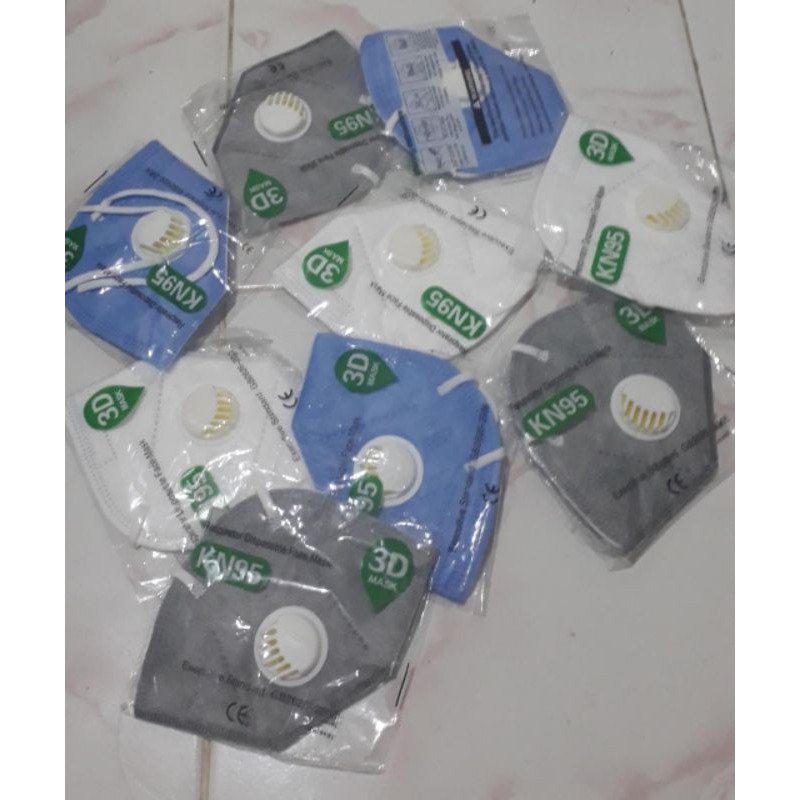 Masker n95 valve/masker n95 katup udara/masker kn95 abu abu/masker n95