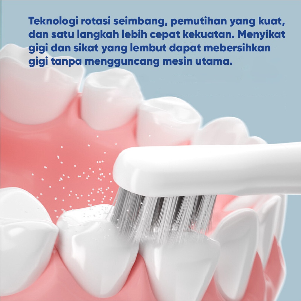 BOMIDI T501 Sikat Gigi Elektrik Listrik Ultrasonic Soft Bristle Couple Sikat Gigi Kecil Dan Ringan