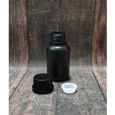 Botol Agro / Labor 100ml HDPE Hitam