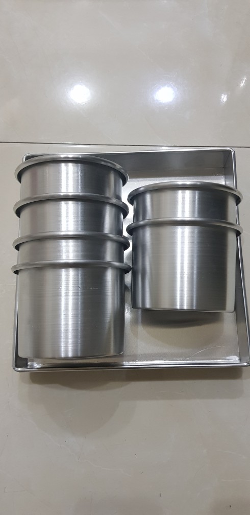 Loyang Chiffon Press Mini Lurus Diameter10cm Dan 12cm Tinggi 8cm Tebal 0,8cm