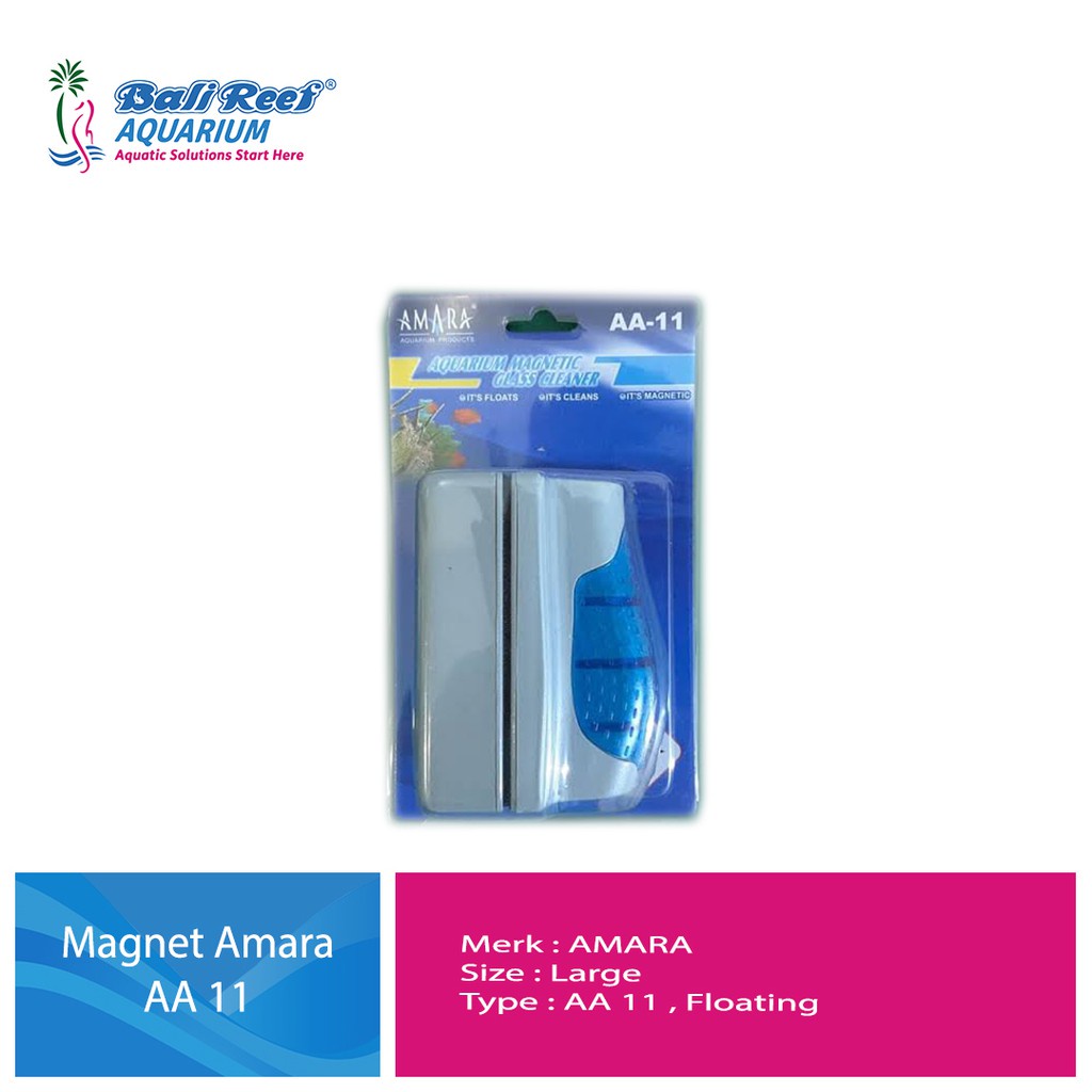 Amara Aa 11 Magnet Pembersih Aquarium Magnet Gosok Magnet Tempel Aquarium Pembersih Kaca Magnet