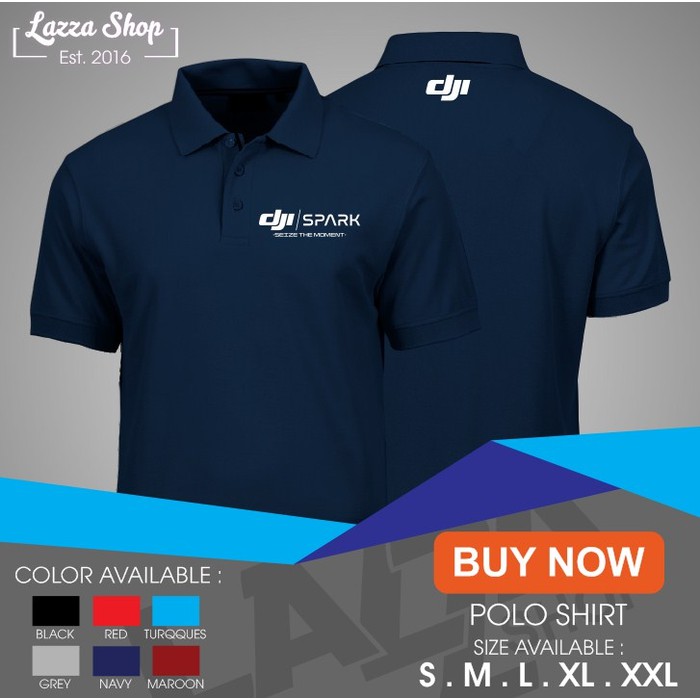 Poloshirt / Polo Kaos Drone Dji Spark Seize the moment Best Quality -dompet