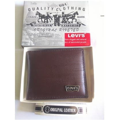 BEST SELLER DOMPET PRIA BISA UNTUK UANG KARTU ATM DLL GROSIR Dompet KULIT Pria DESIGN LEVIS