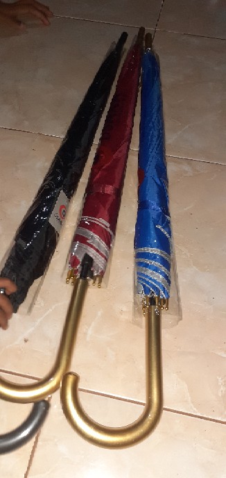Payung Polos Ukuran Standar Gagang J/ Payung Souvenir/ Payung Promosi