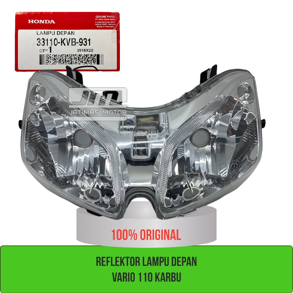 Reflektor lampu depan vario 110 karbu 33110-KVB-931 33100-KVB-931