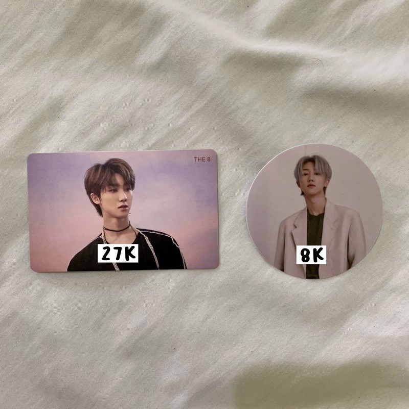 SEVENTEEN THE8 Minghao PC Photocard HMV FLFL Fallin Flower, Sticker An Ode