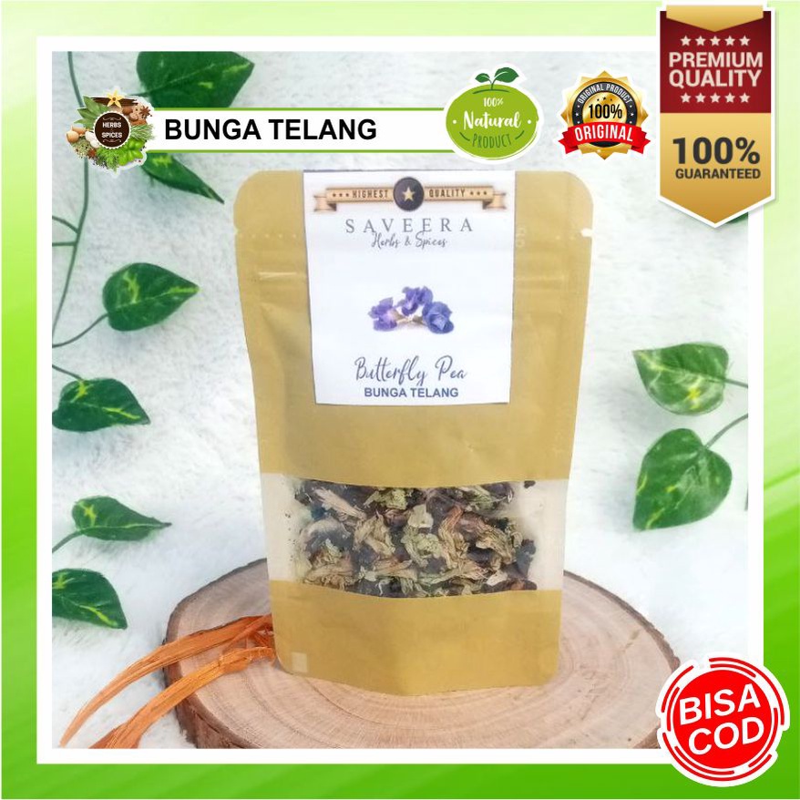 

BUNGA TELANG KERING TEH BIRU ( Blue Pea / Butterfly Pea ) TEH HERBAL DAUN TELANG , 100% ASLI ALAMI KUALITAS PREMIUM GRADE A uk. POUCH & SACHET