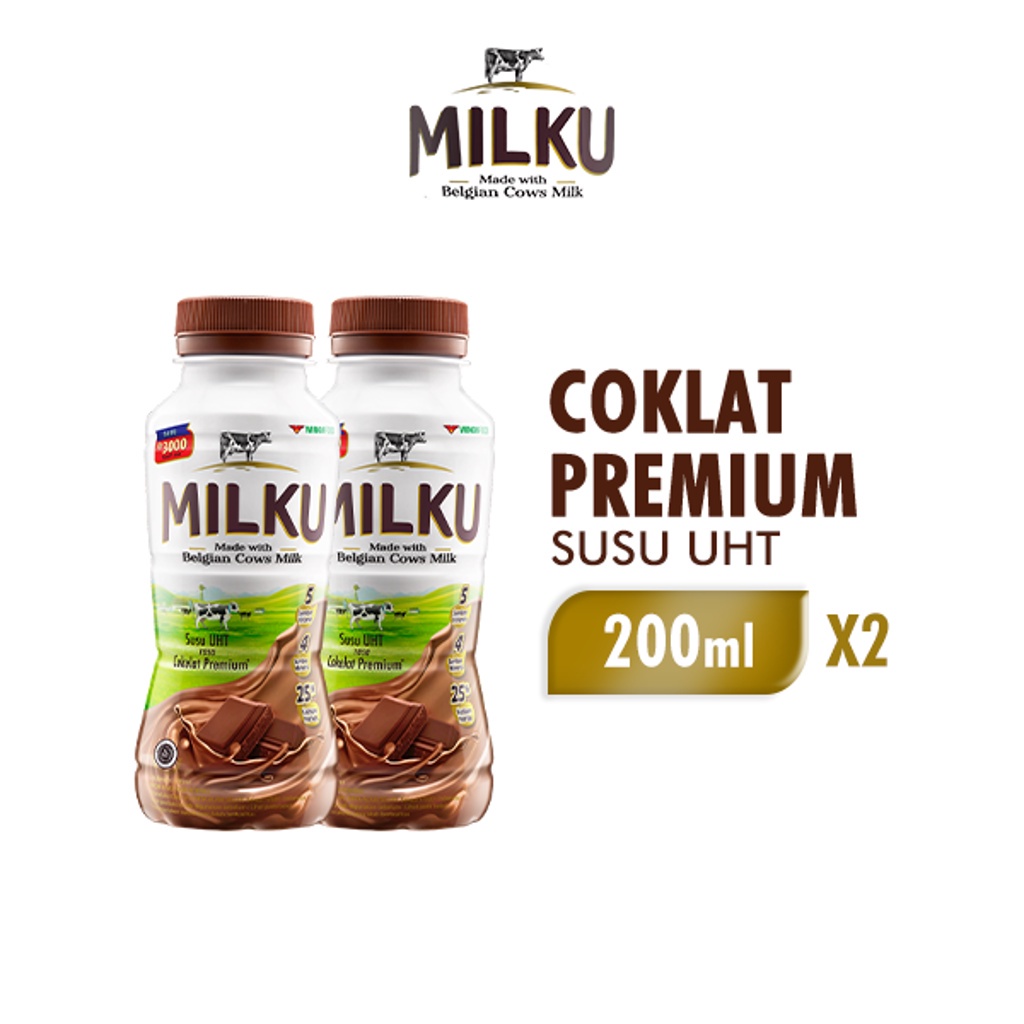 

Milku Susu UHT Cokelat 2 x 200 ml