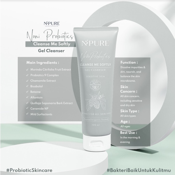 ✦SINAR✦ NPure (N Pure) Noni Probiotics Series Gel Cleanser | Toner | Ampoule | Moisturizer | Body Soft Lotion