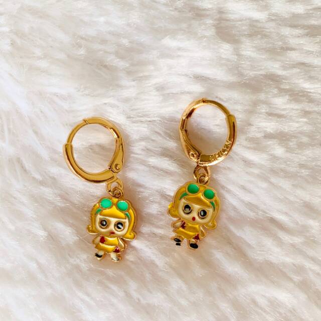 Anting LOL Yellow Green Gold Xuping
