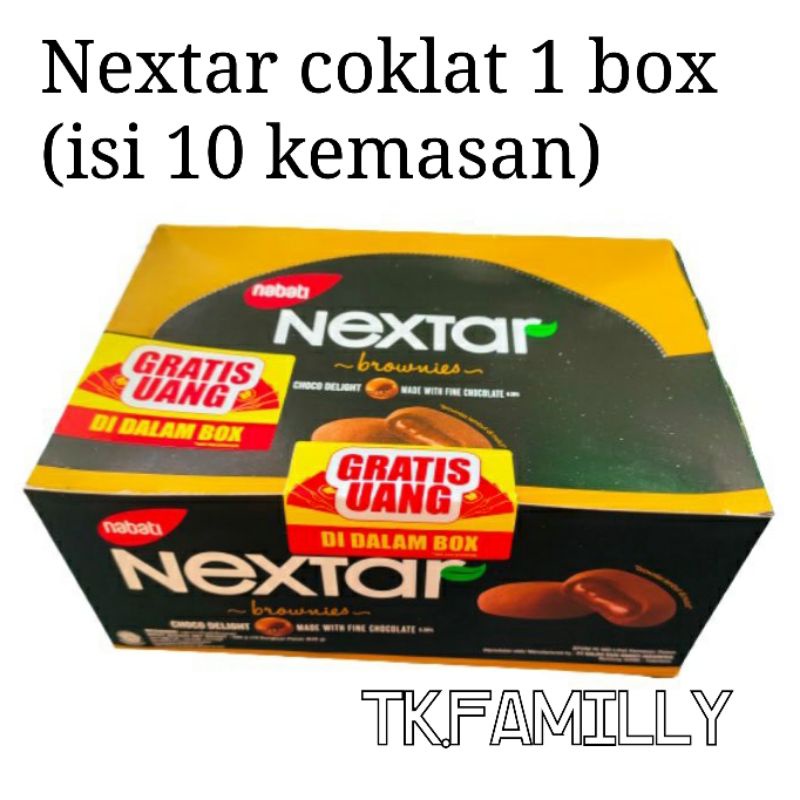 

Nextar coklat 1box (isi 10kemasan)