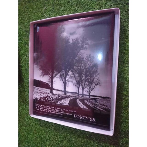 ALBUM FOTO MEDIUM SHEET PUTIH 10 LEMBAR COVER GAMBAR MOTIF