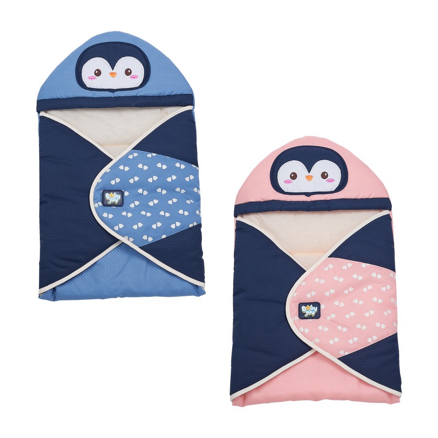 Baby Joy Baby Blanket Selimut Topi Bayi Pinguin Series - BJB 5018