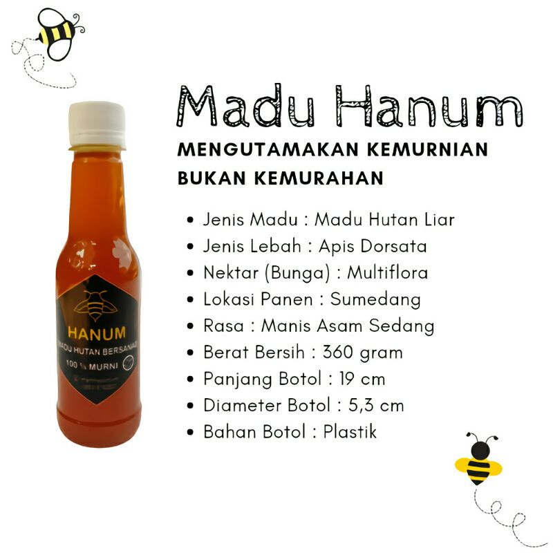 

Madu Hanum | Madu Hutan Murni 360gr