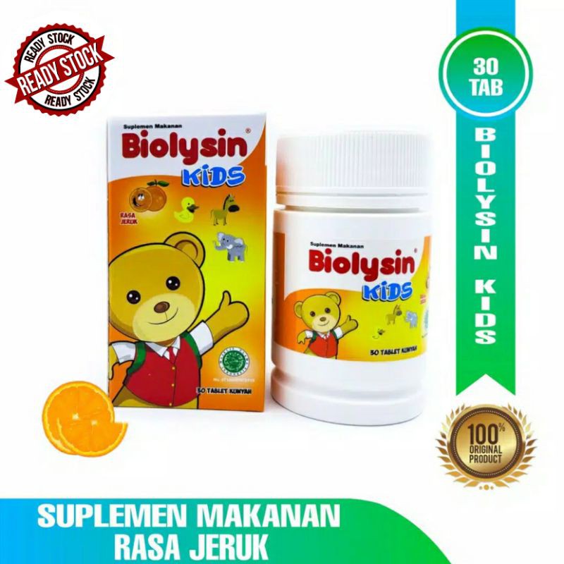 Biolysin Kids Multivitamin Penambah Nafsu makan /Mencegah sakit/Mempercepat pemulihan dari sakit