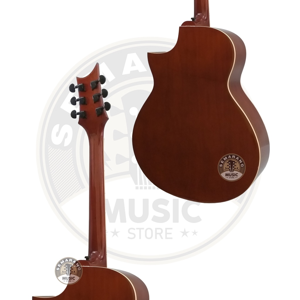 Gitar Akustik Cort Lancip Custom Paket Super Komplit