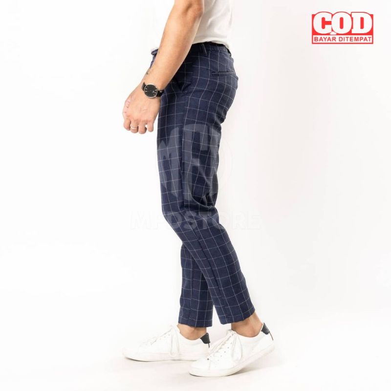 CELANA TARTAN PRIA PREMIUM / CELANA CHINO TARTAN / CELANA PANJANG