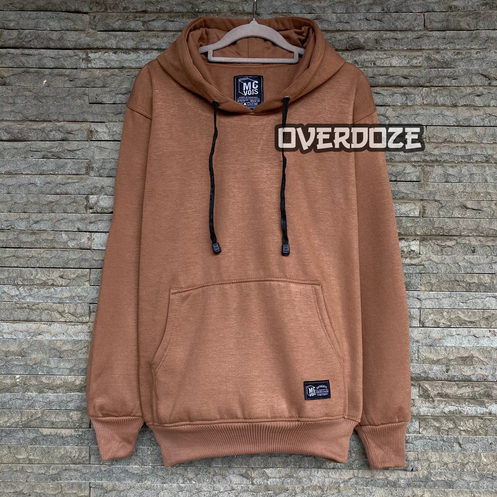 Sweater Hoodie Polos Pria Wanita Switer Cowok Premium Distro (BAYAR DI TEMPAT)-Mocca (10)