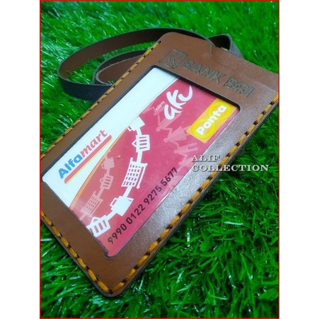 

iD card holder kulit asli - name tag kulit costum nama dan logo