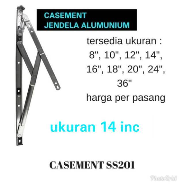 window casement ukuran 14 inch Engsel jendela 14 inc engsel jendela engsel alumunium kunci casement jendela alumunium murah 14inc