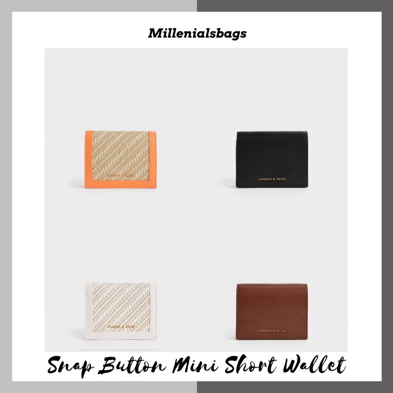 C K Snap Button Mini Short Wallet