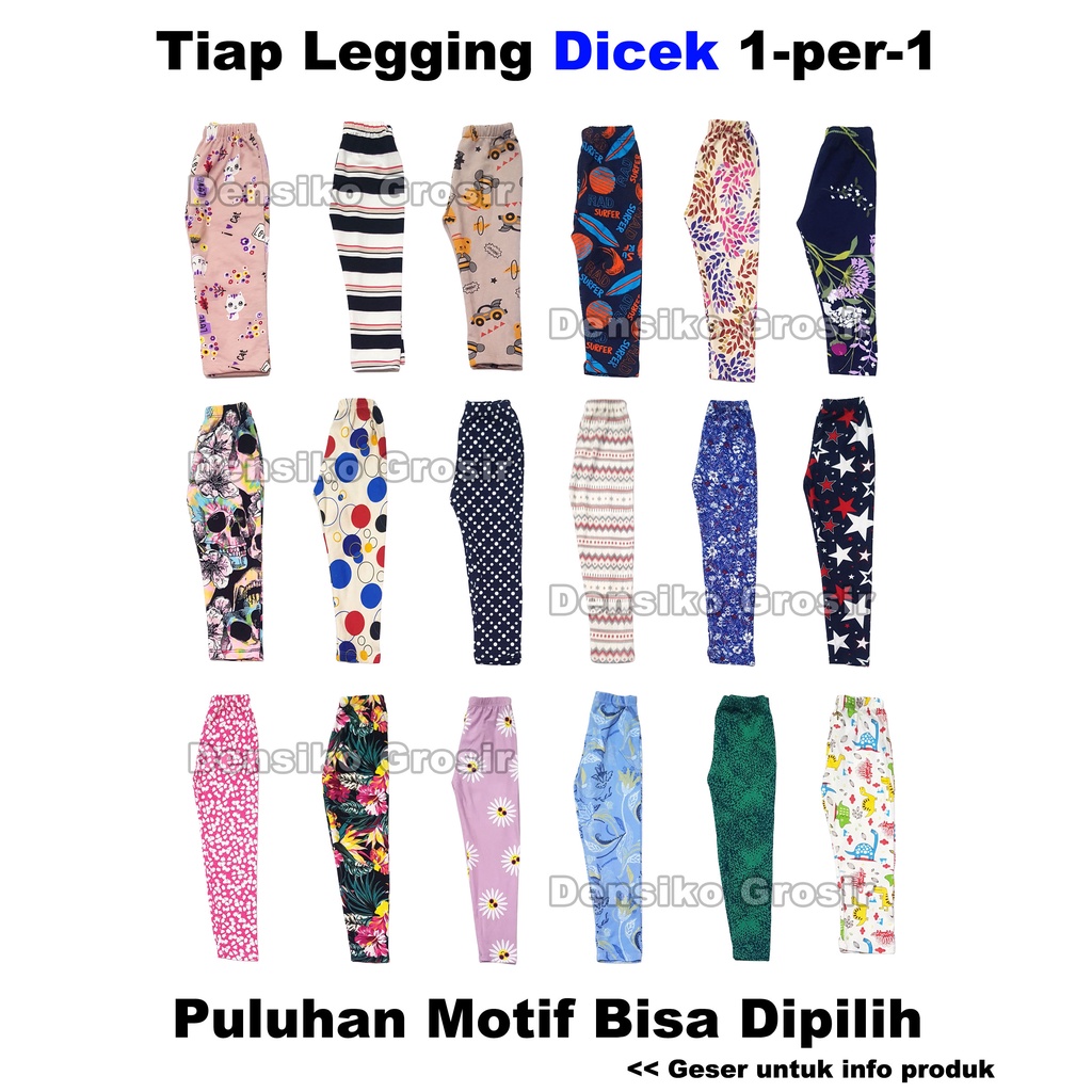 Legging Anak (L) Celana Legging Anak Perempuan Motif Bisa Dipilih