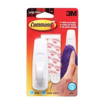 

~@~@~@~@] 3m Command Wall hook Gantungan Tembok 3m Pengait Dinding L @ 2,2 kg