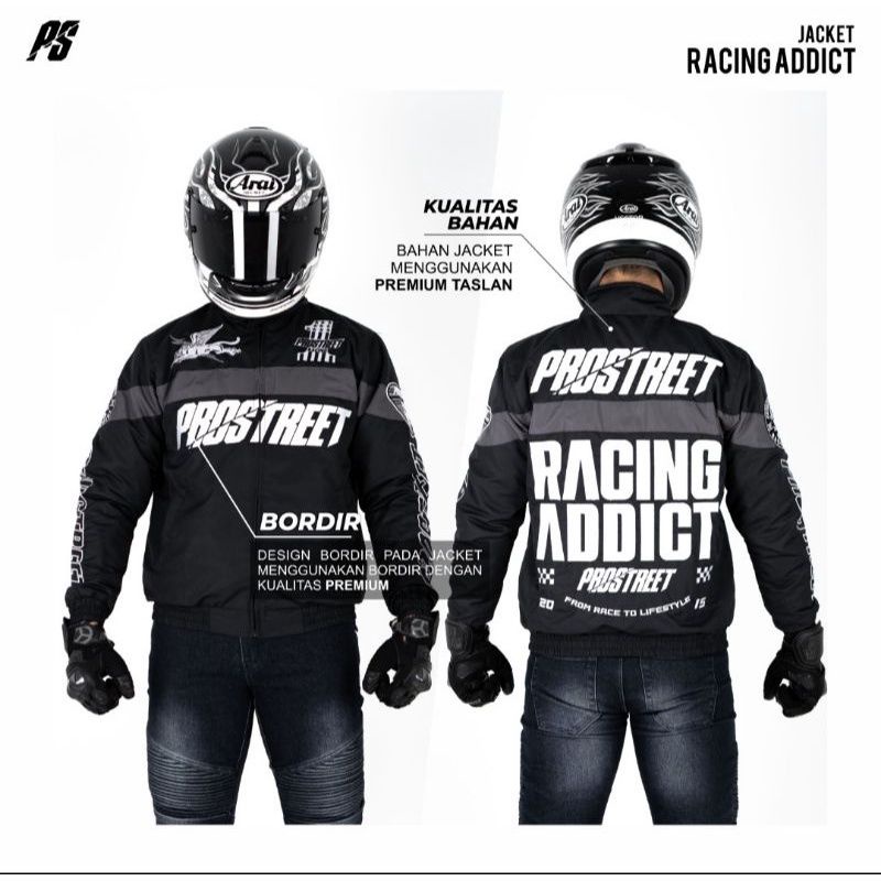 PROSTREET JAKET RACING ADDICT BLACK