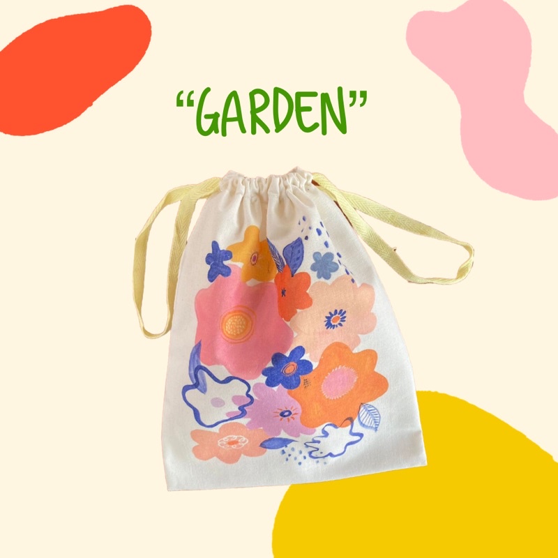 (READYSTOCK) POUCH SERUT DRAWSTRING BLACU MURAH AESTHETIC CUTE KEKINIAN