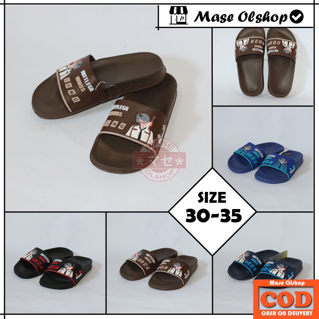 Sandal Slop Anak Laki-laki Sandal Karet Gosome 928