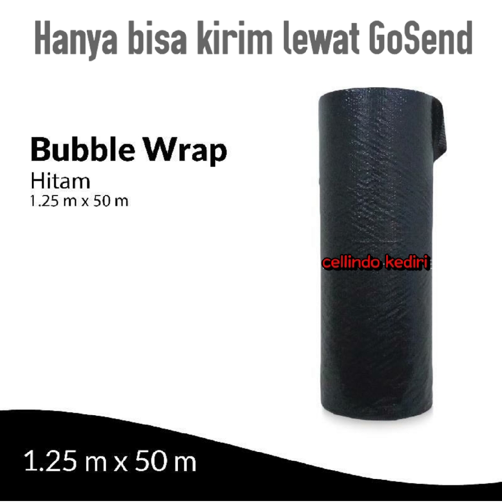 Bubble Wrap Black 1ROLL 1,25M X 50M