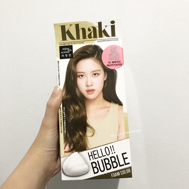 Mise En Scene Hello Bubble Foam Color in Ash Khaki