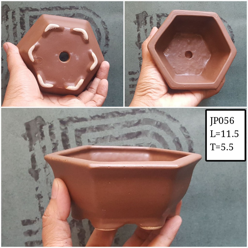 Pot Keramik segi 6 JP056