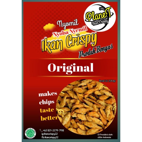 

crispy ikan / Baby Crispy / keripik ikan / kemasanb200gr murah ikan peruluk lauk