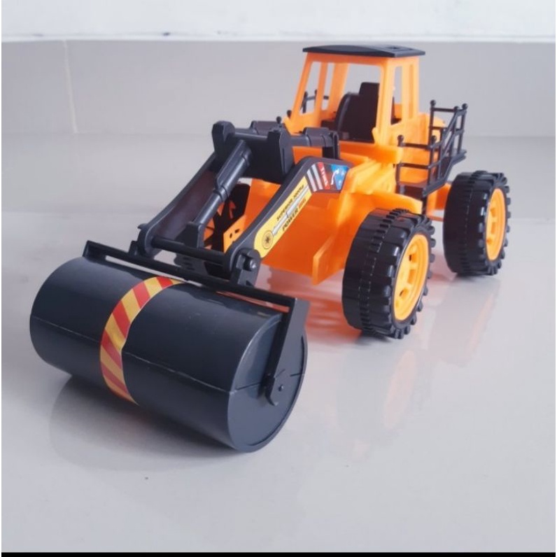 Mainan Truk Road Roller Edukasi - Mobil Mesin Giling Kontruksi Anak