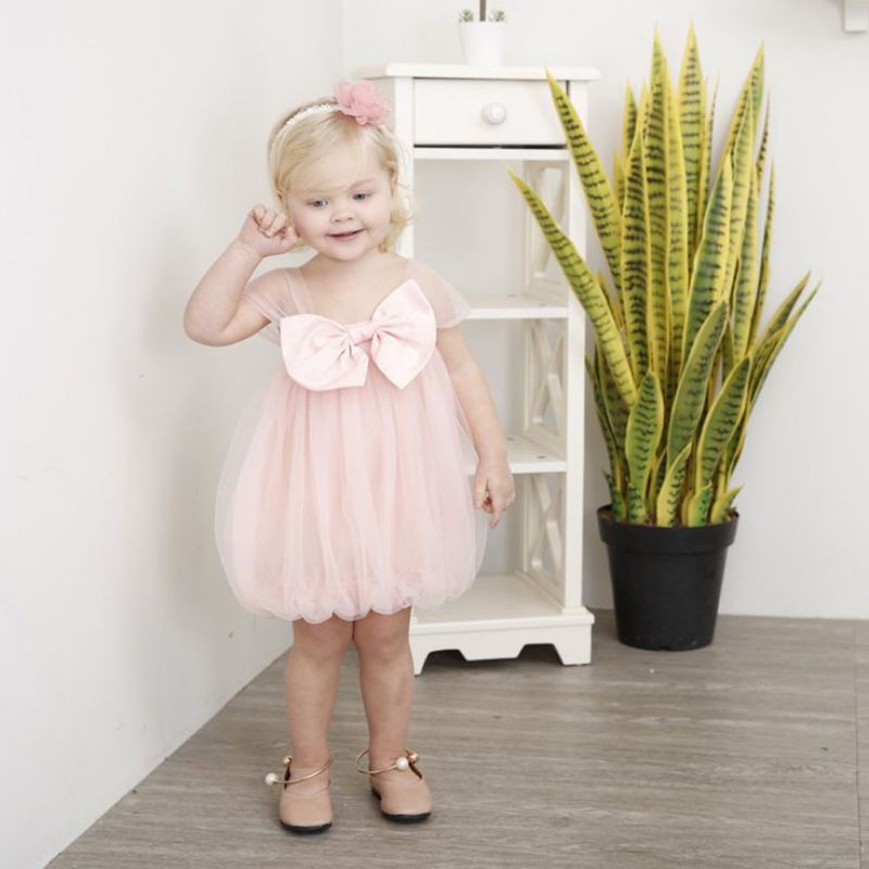 DISKON ANJLOK 70% dress bayi neychan gaun pesta anak balon