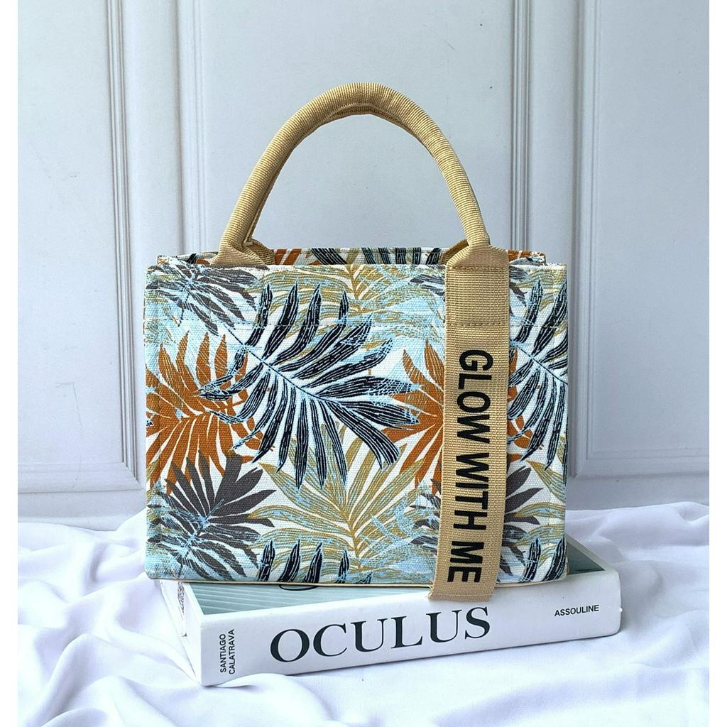 Tas Kanvas Wanita Tas Tangan Tempat Kosmetik Hadiah kosmetik